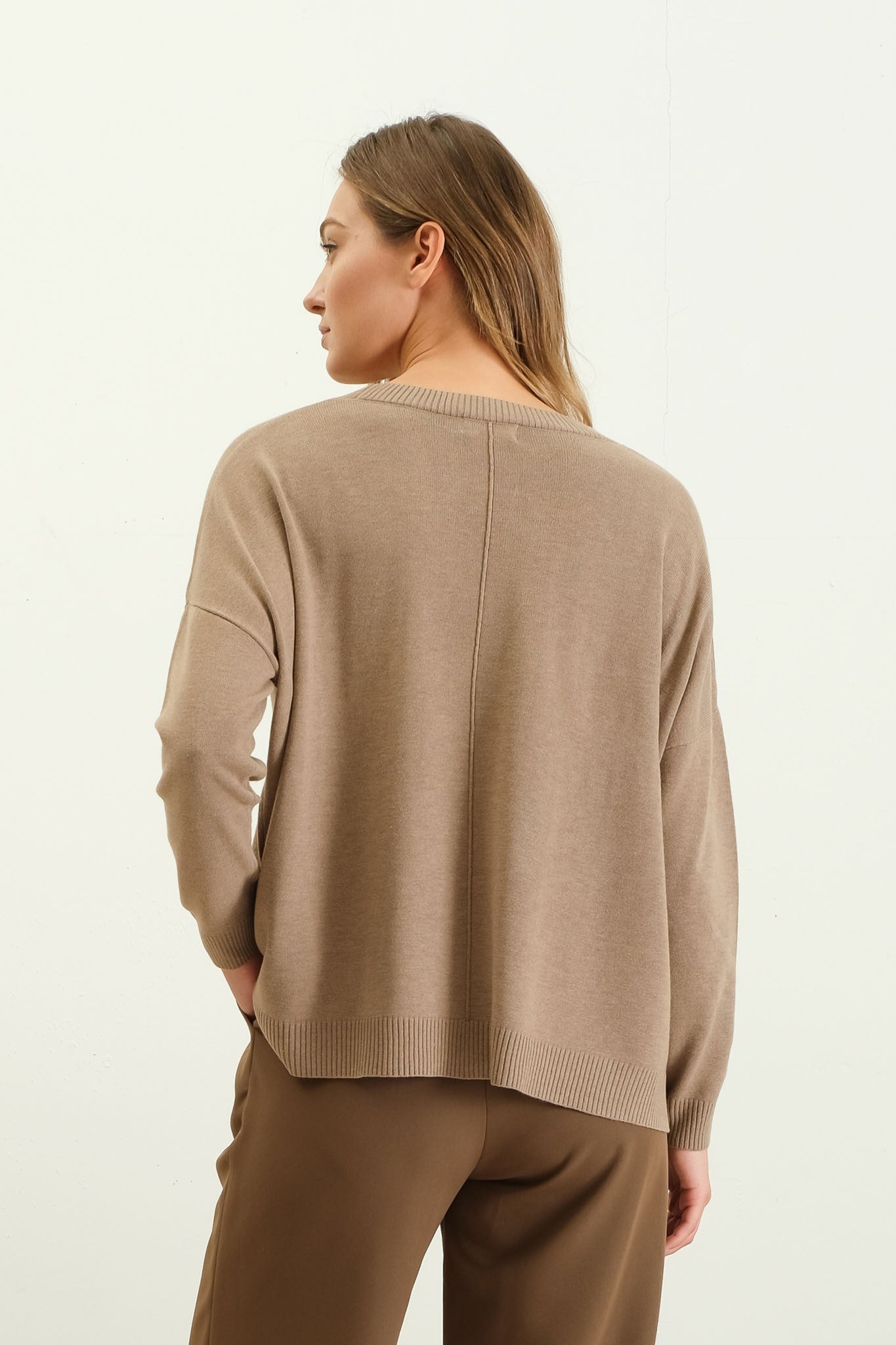 "Afternoon Errands" (mocha) top