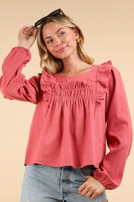 "Suede for my Sweetheart" (Mauve) Top