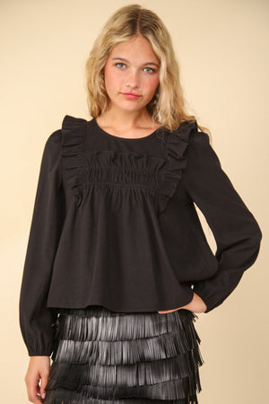 "Suede for my Sweetheart" (Black) Top