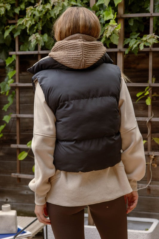 "Puffy Perfection" (black) puffer vest