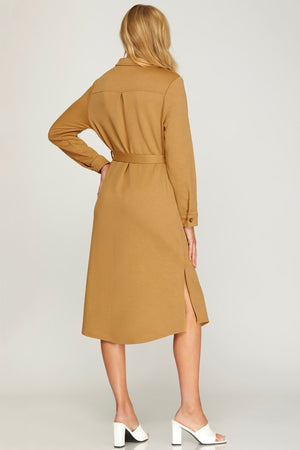"Fall Line" (carmel) dress