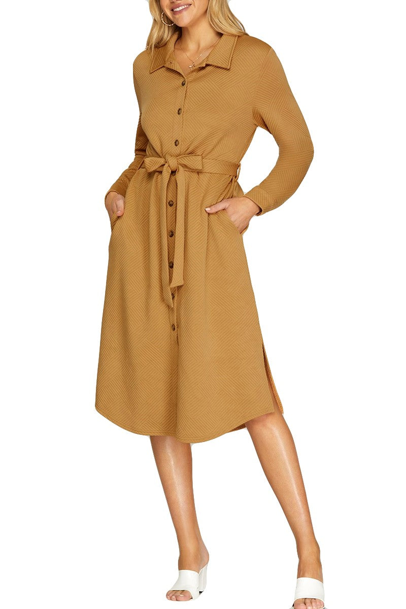 "Fall Line" (carmel) dress