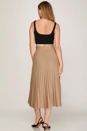 "Craving Cozy" (Mocha) Skirt