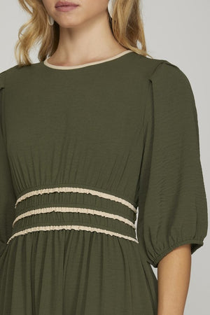 "Twirl Me" (Olive) Dress