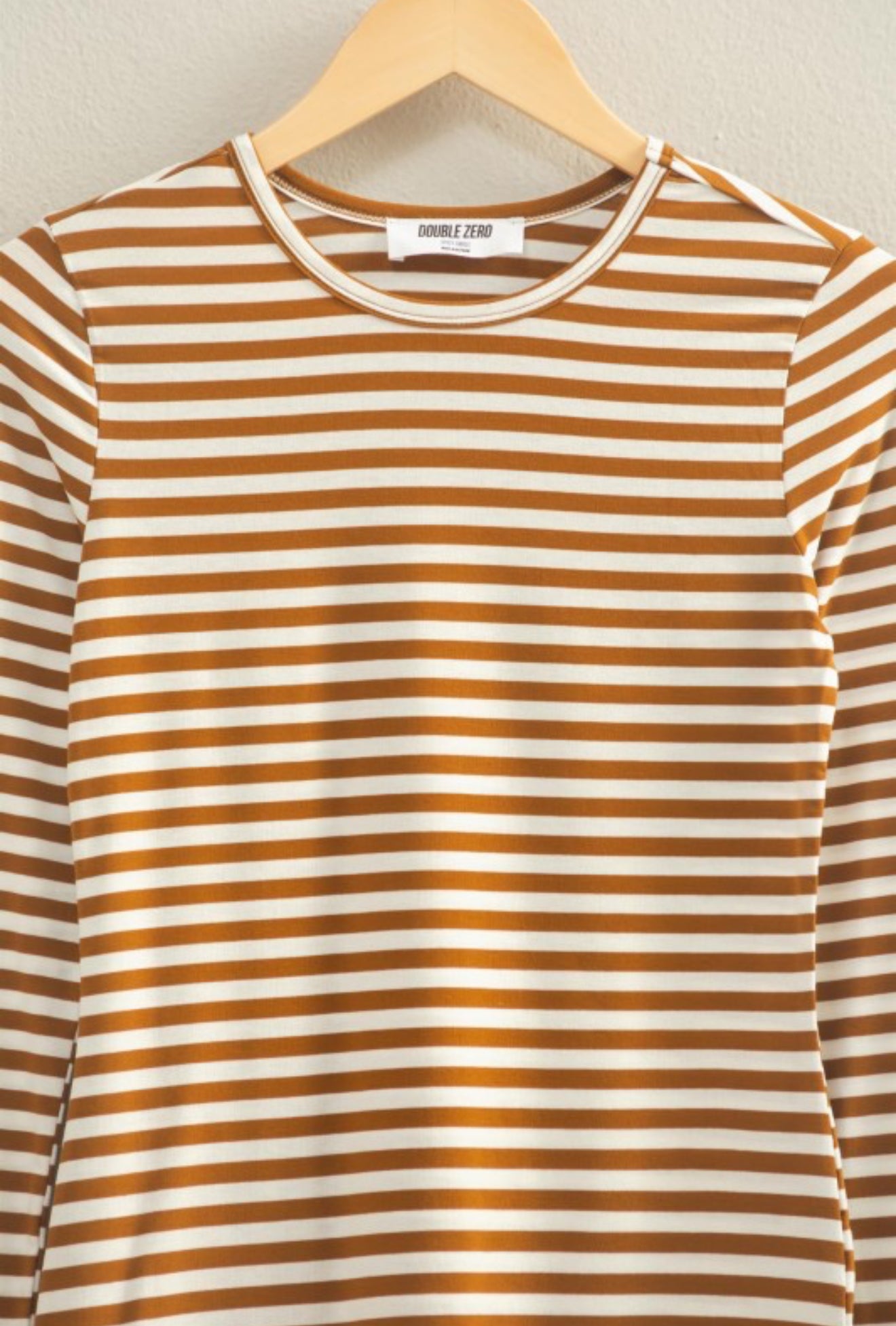 "In Line With Fall" (camel) top