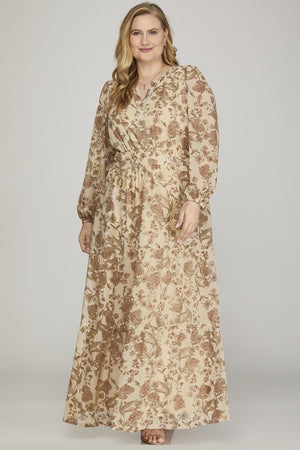 "Autumn in Amsterdam" (Cream) Dress