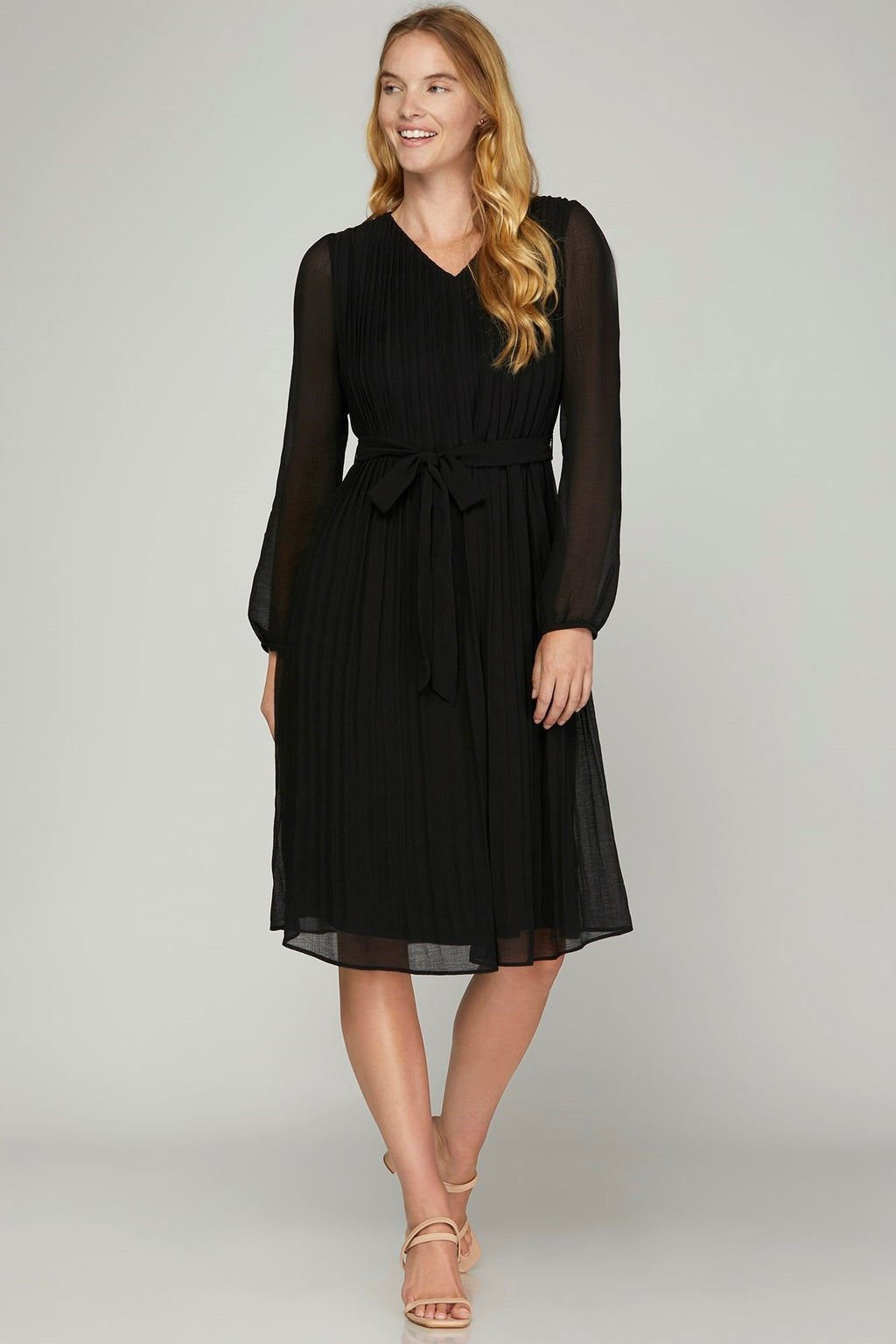 "Midnight Pleats" dress