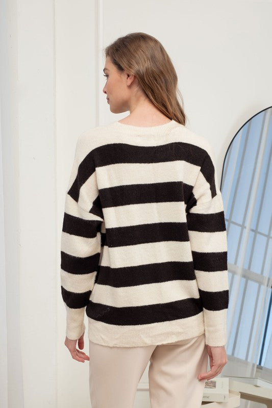 "Cutesy in Stripes" Sweater