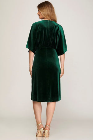 "Festive Feelings" (Green) Dress