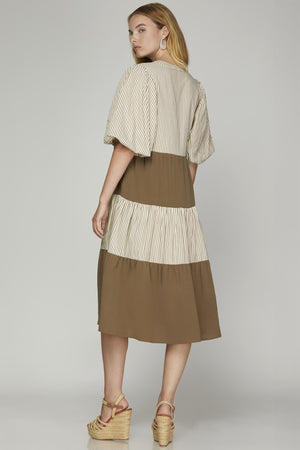 "Brunch and Good Company" (brown) dress