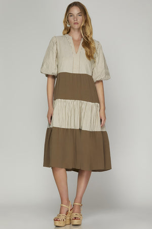 "Brunch and Good Company" (brown) dress