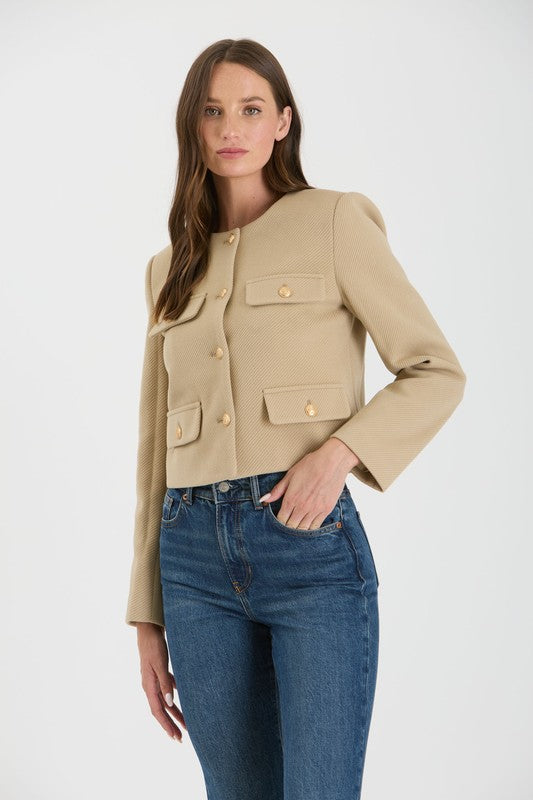 "Timeless Treasure" (Light Khaki) Coat