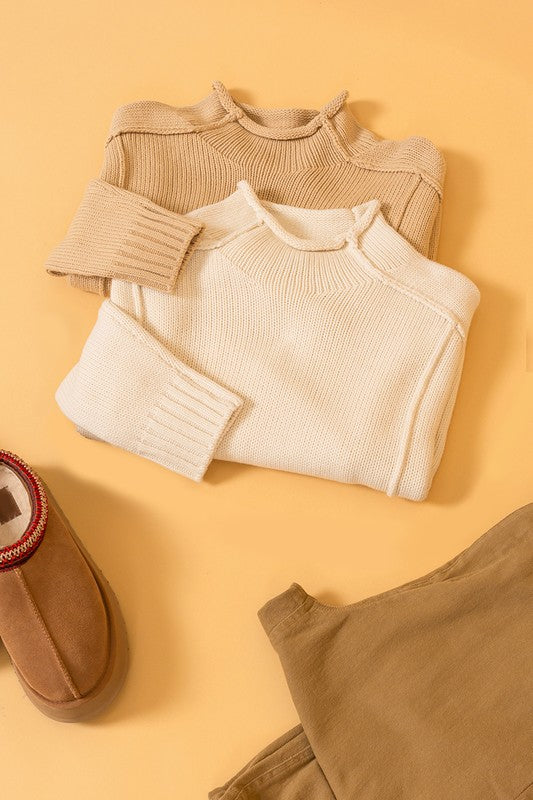 "On Trend" (Cream) Sweater