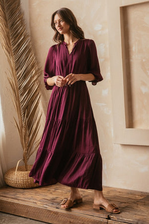 "Channeling Confidence" (Plum) Dress