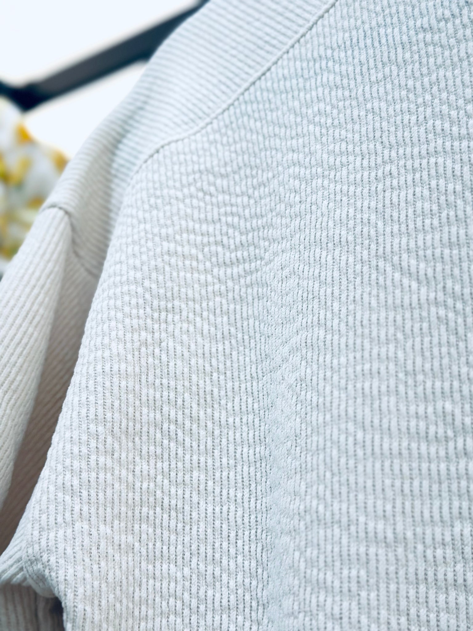 "Soft Knit Essential"(cream) top