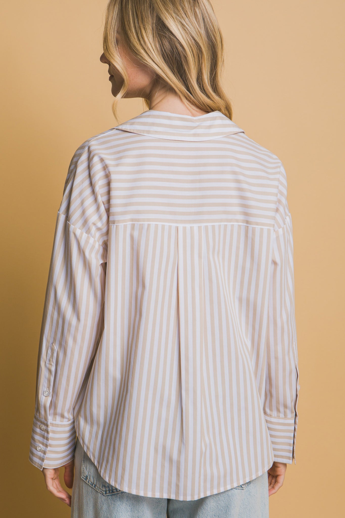 "Ocean Ready" (khaki) top