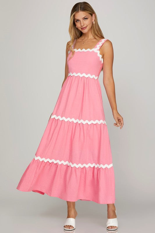 "Brunch in the Hamptons" (Candy Pink) Dress