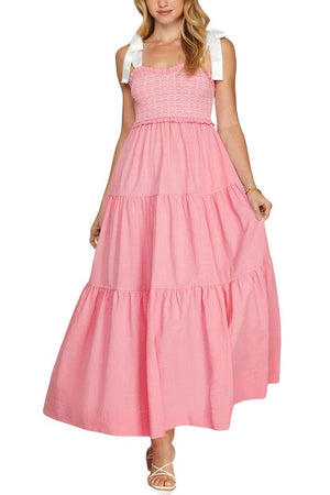 "Love in the Spring" (Candy Pink) Jumper Dress