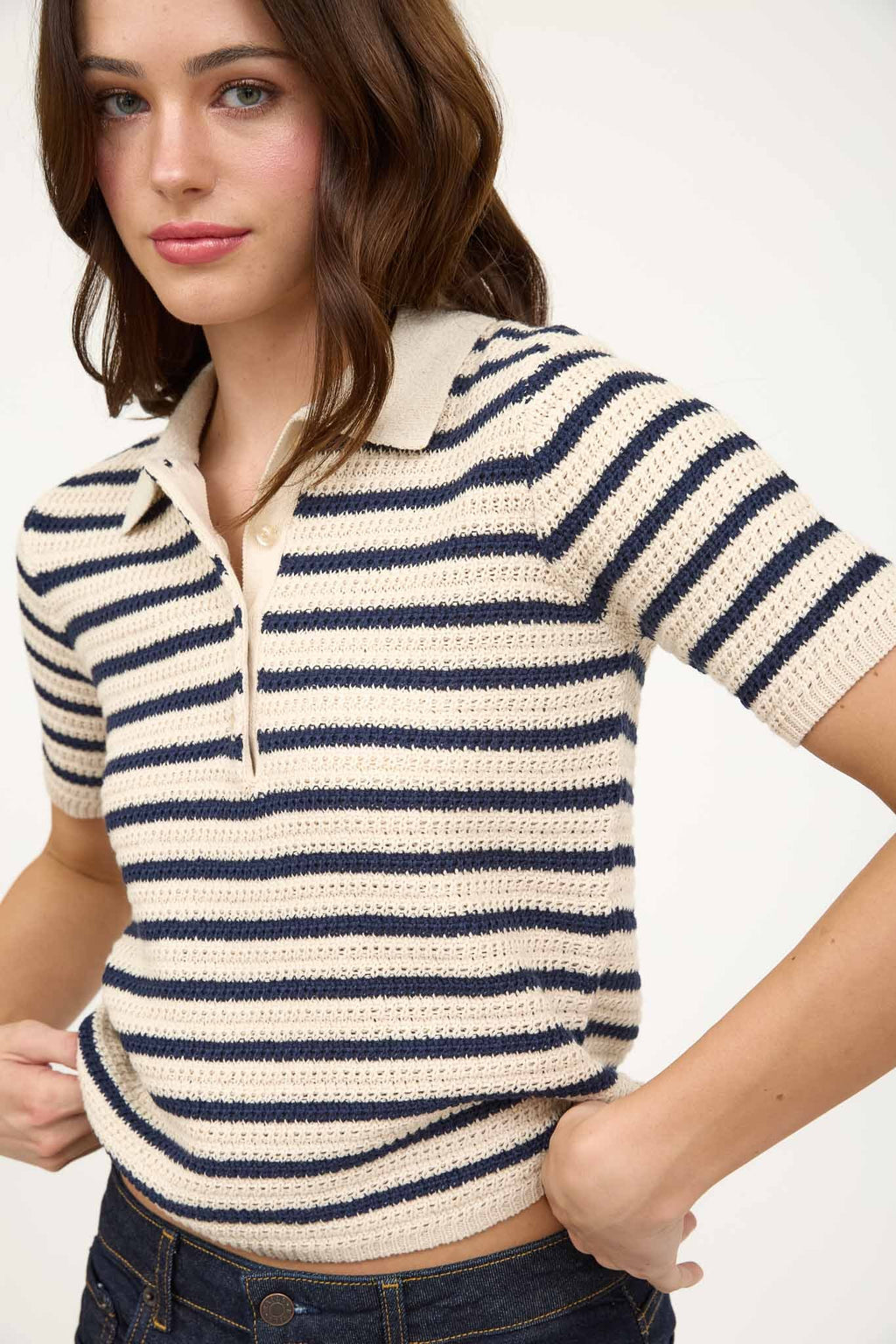 "Boho Babe" (light khaki) top