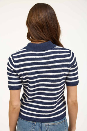 "Boho Babe" (navy) top