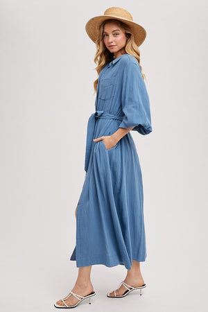 "Bay Breeze"(dusty blue) dress