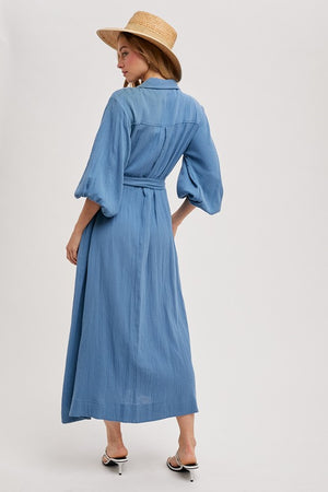"Bay Breeze"(dusty blue) dress
