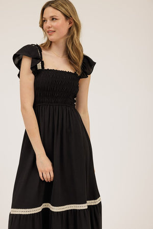 "Heirloom Darling" (black) jumper dress