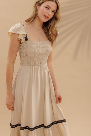 "Heirloom Darling" (brown) jumper dress