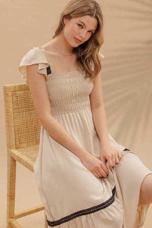 "Heirloom Darling" (brown) jumper dress