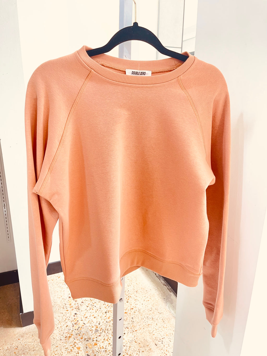 "Rainy Days" (clay) sweater