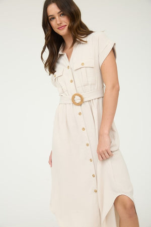 "Café Coastline"(beige) dress