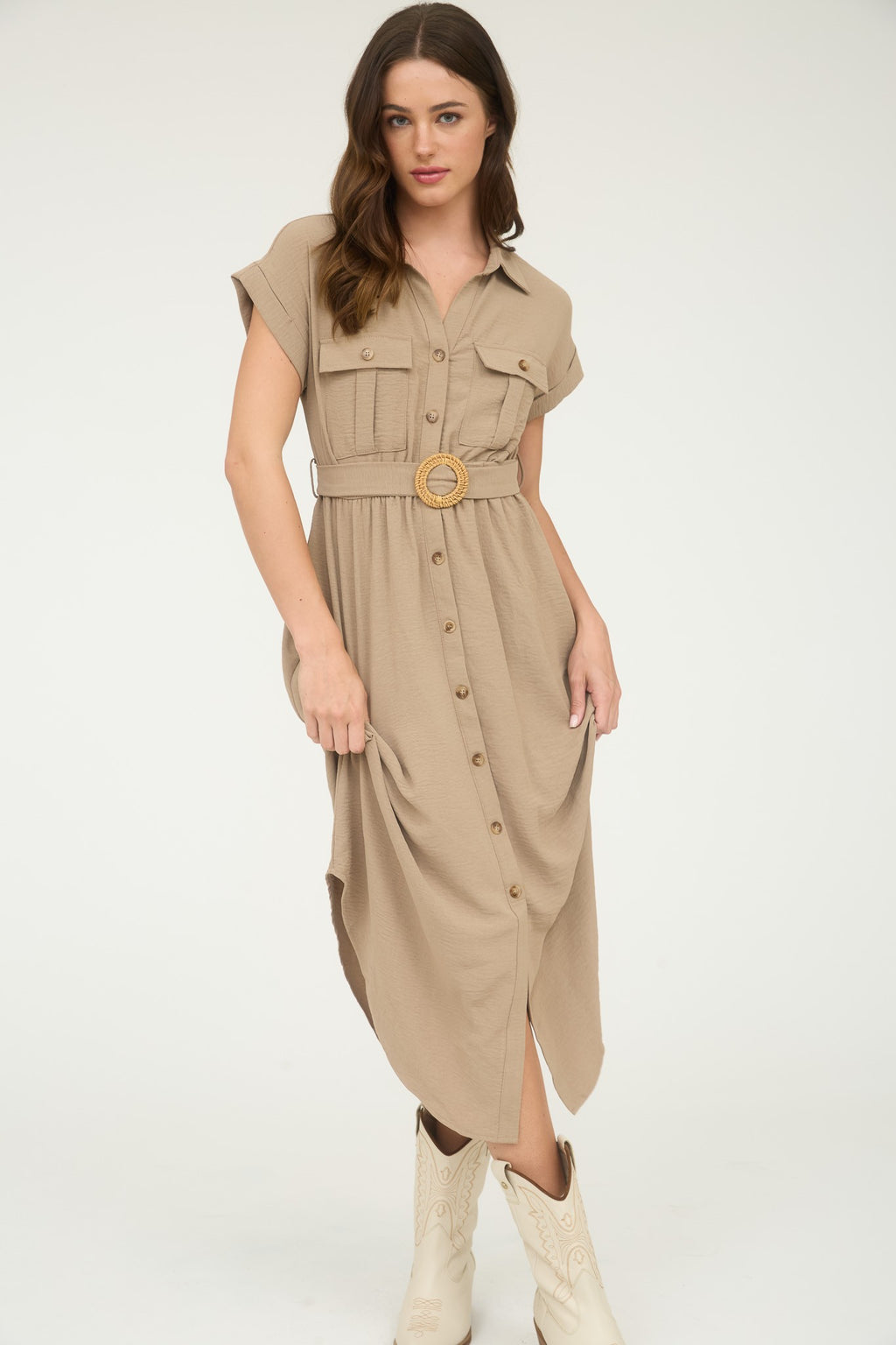 "Café Coastline"(mocha) dress