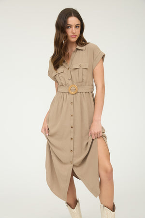 "Café Coastline"(mocha) dress