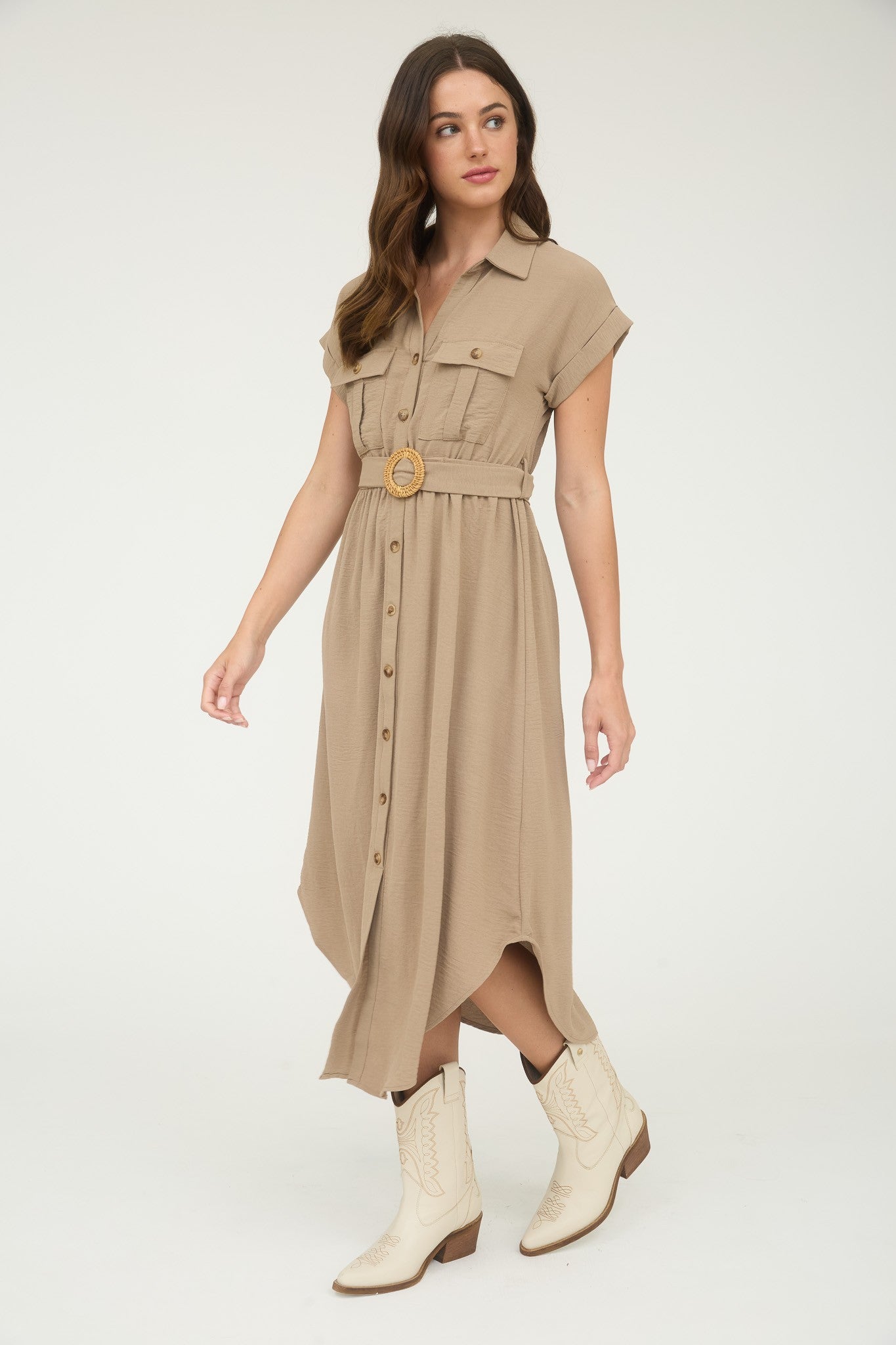 "Café Coastline"(mocha) dress