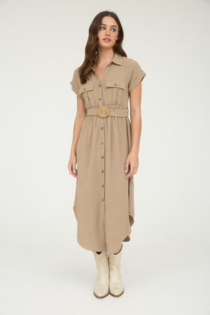 "Café Coastline"(mocha) dress