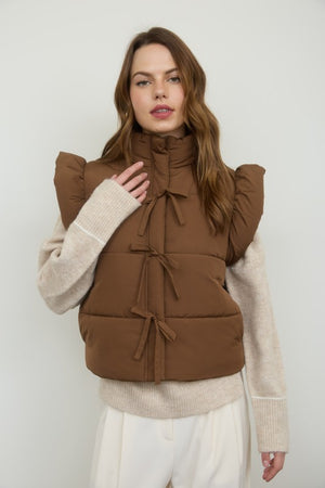 "Brown Sugar"puffer vest