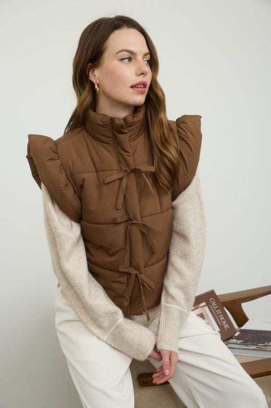 "Brown Sugar"puffer vest