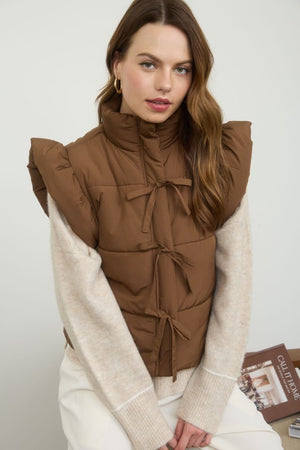 "Brown Sugar"puffer vest