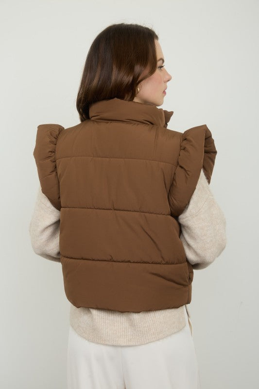"Brown Sugar"puffer vest