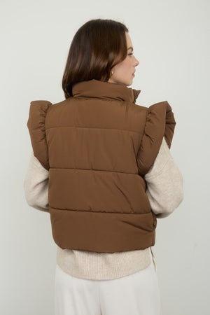 "Brown Sugar"puffer vest