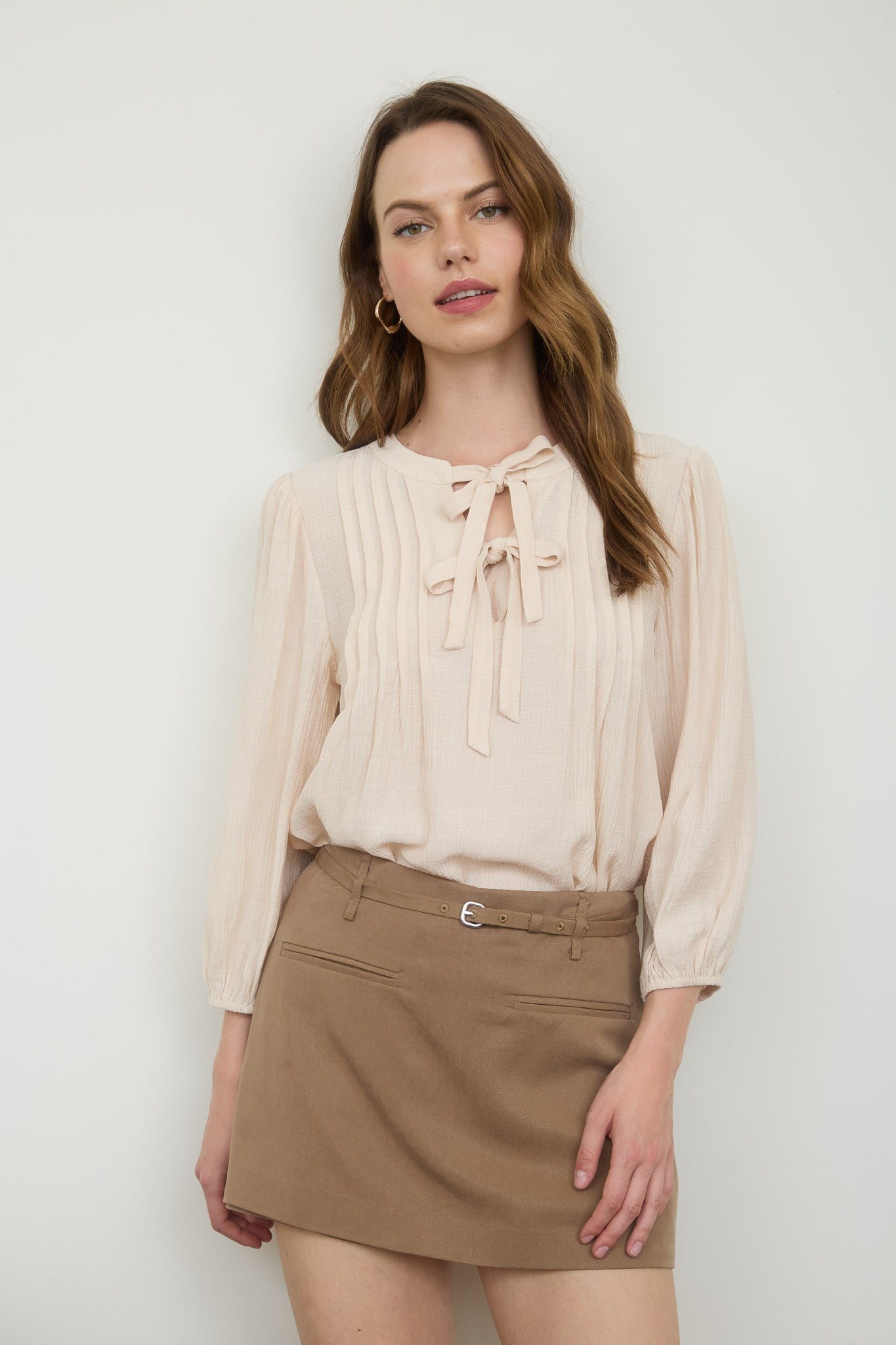 "Twilight Ties" (champagne) top