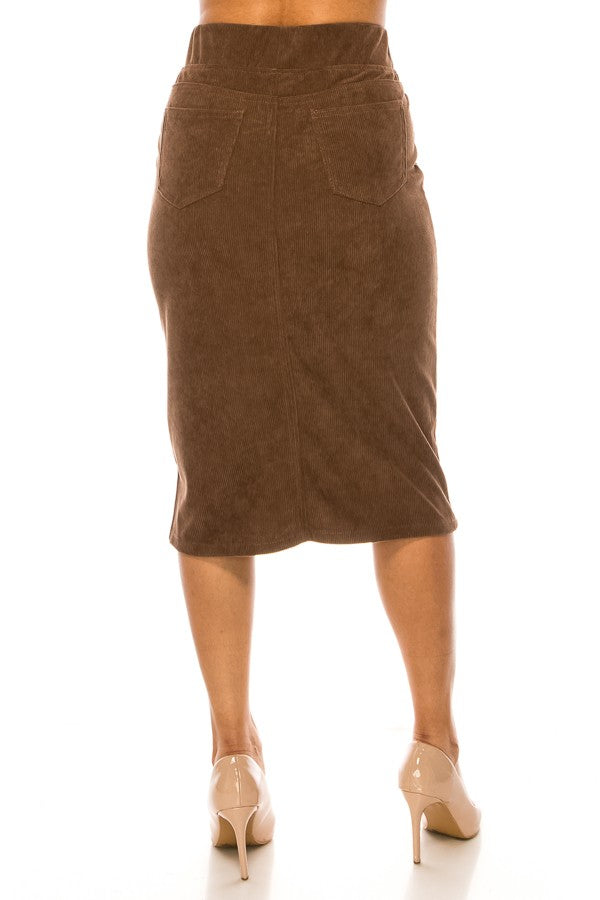 "Corduroy Cutie" (pinecone) reg & plus Be-Girl skirt