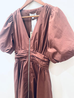 "Caramel Contrast" dress