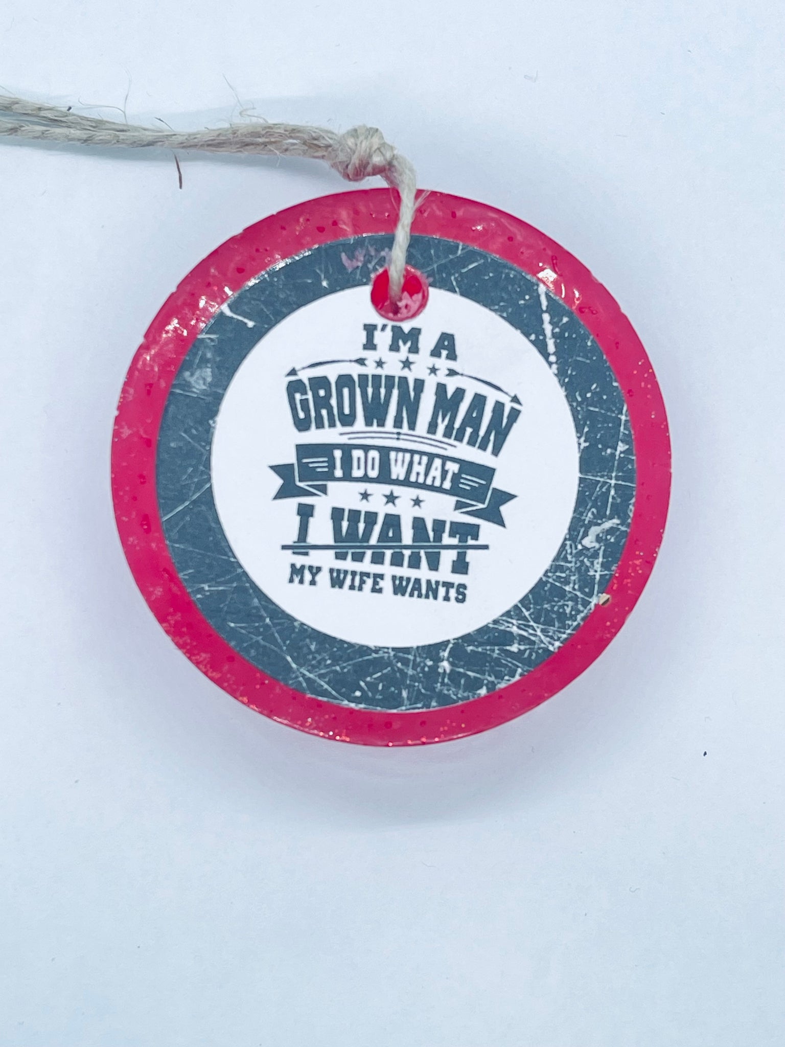 "I'm A Grown Man" car freshie