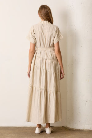 "Brunch In Bahamas" (cream/black) dress