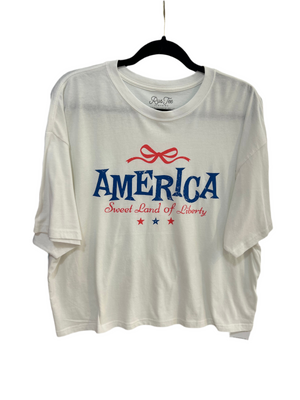 “Sweet America” (white) graphic t-shirt