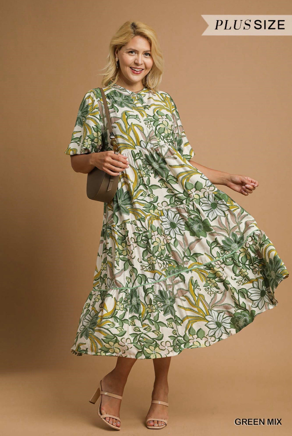 "Botanical Belle" (green) dress
