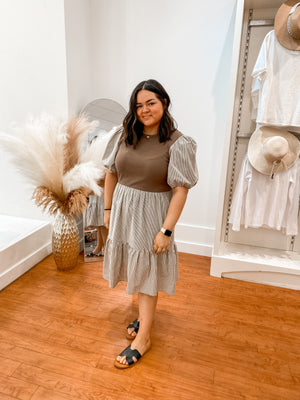 petite fall dress First Signs Of Fall" (mocha) petite dress – Native Soul & Co Texarkana location
