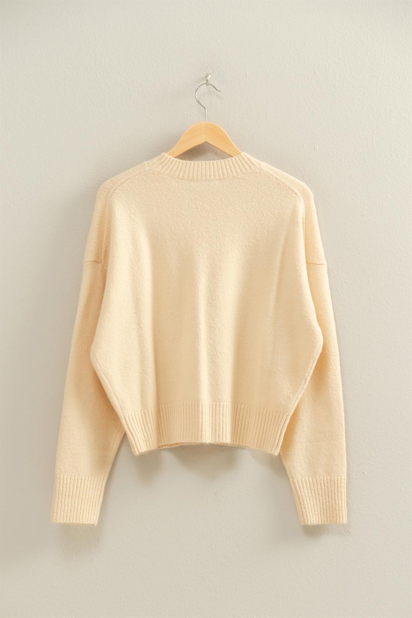 “Holiday Gatherings” (cream) sweater