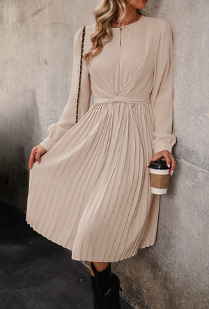 “Simple Sophistication” (apricot) dress